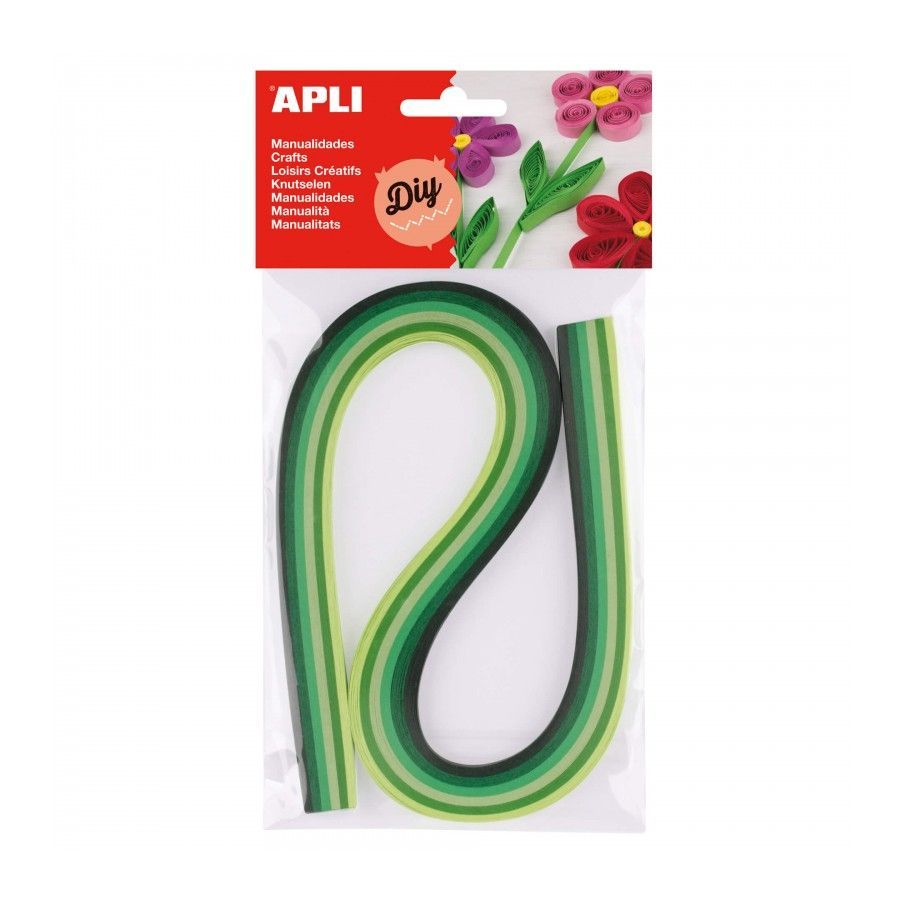Papel p/ Quilling Apli 14791 120 Tiras 3mmx200mm Verde