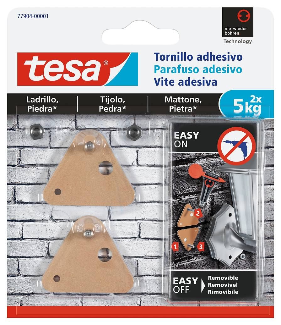 Parafuso Adesivo Tesa 77904 Tijolo e Pedra Triangular 5,0Kg