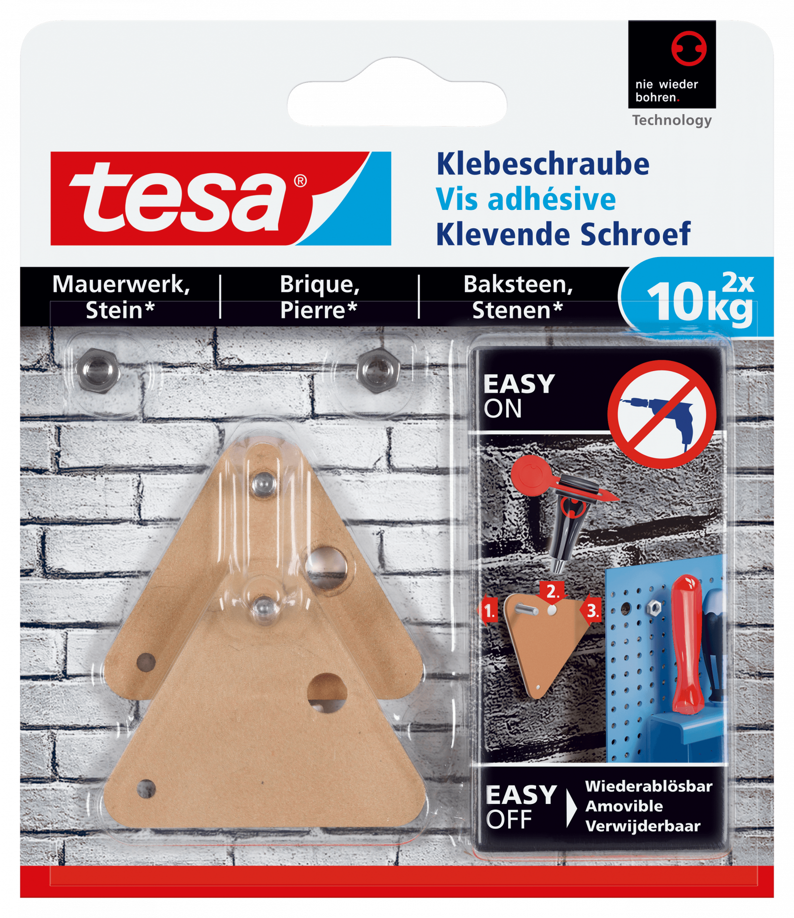 Parafuso Adesivo Tesa 77907 Tijolo e Pedra Triangular 10,0Kg