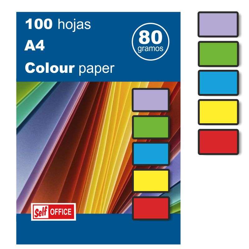 Papel Fotocópia Apli A4 80g 15279 100F Sortido Intenso