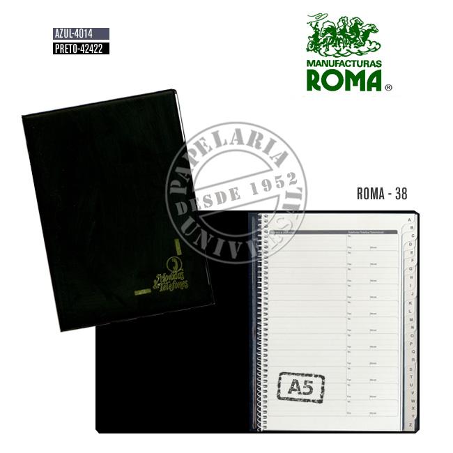 Lista Telefónica Roma  38-01 Preto