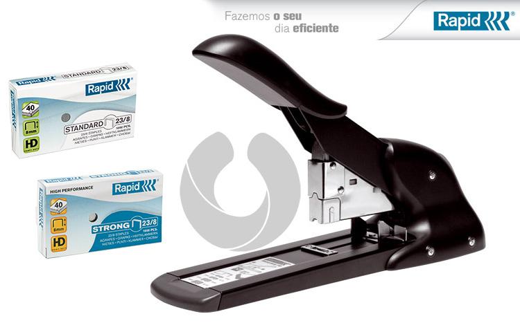 RAPID HD110 Cucitrice Heavy Duty - Grigio/Arancio, Cucie Fino A 110 Fogli, Caricamento Anteriore - Foto 6