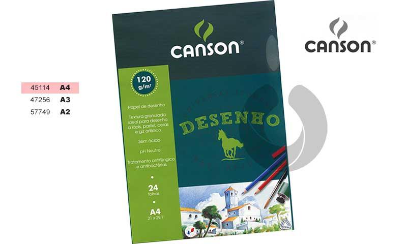 Bloco Papel Cavalinho Canson A4 000-5602 24F 120g