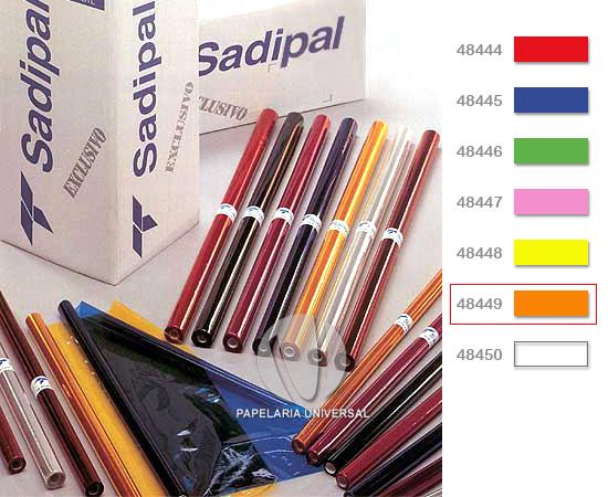 Papel Celofane Sadipal 70x100cm 06907 25Fs Laranja