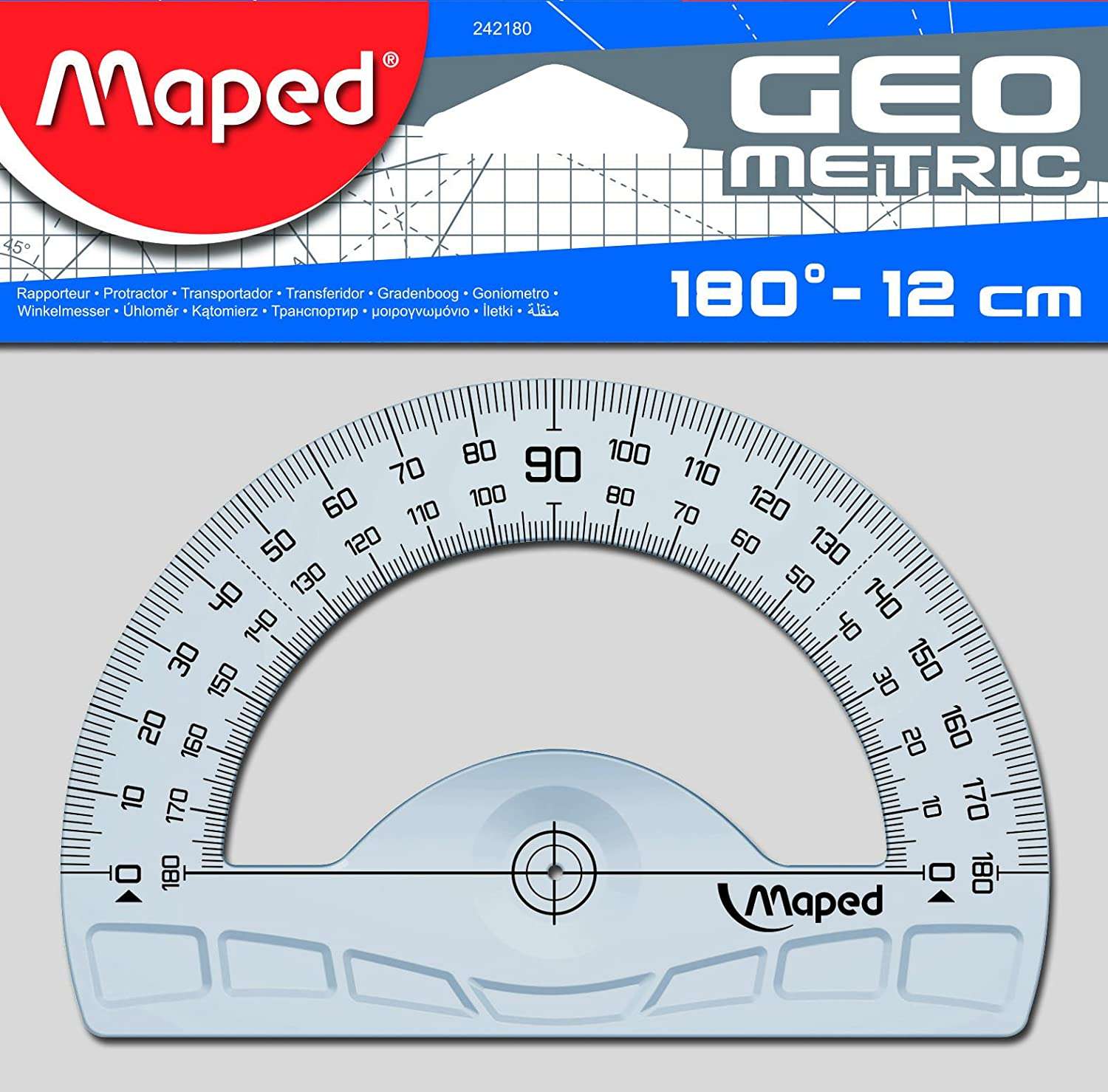 Transferidor Maped 242180 Graphic 180º 12cm