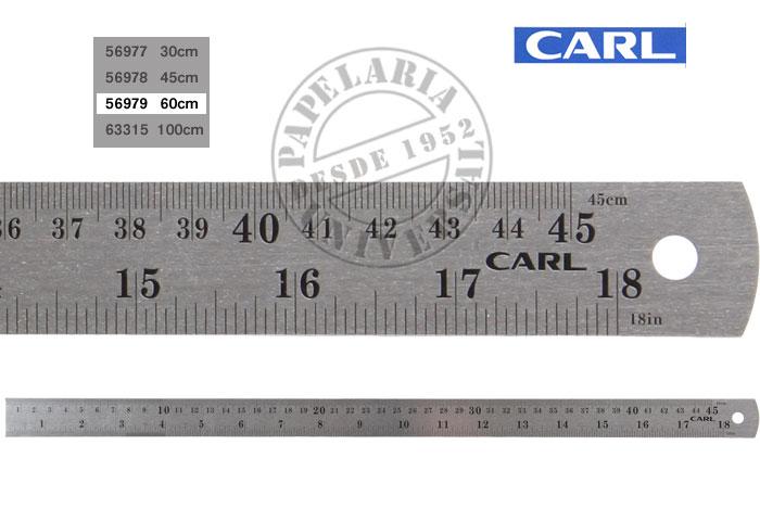 Régua Carl Aço Inoxidável CSR-060 60cm