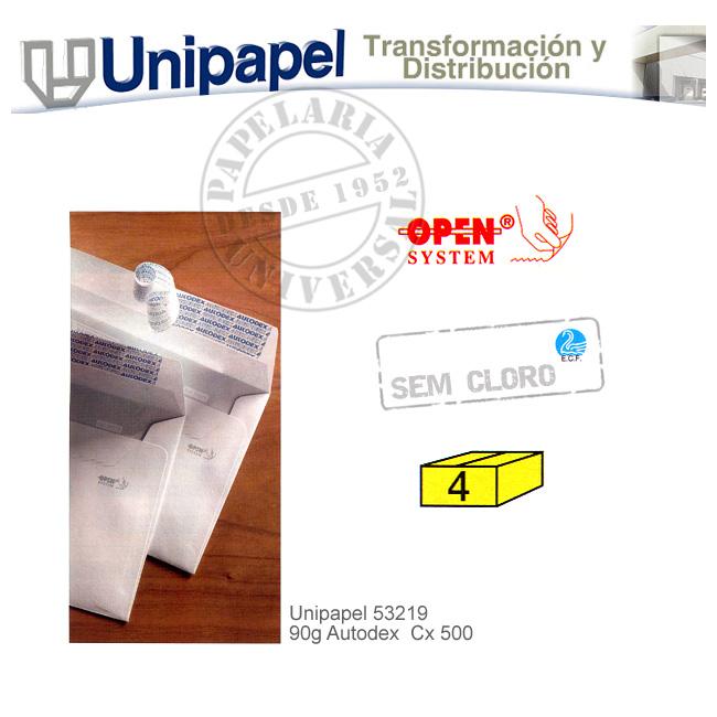 Envelope DL 110x220mm 53219 90g Autodex Cx.500