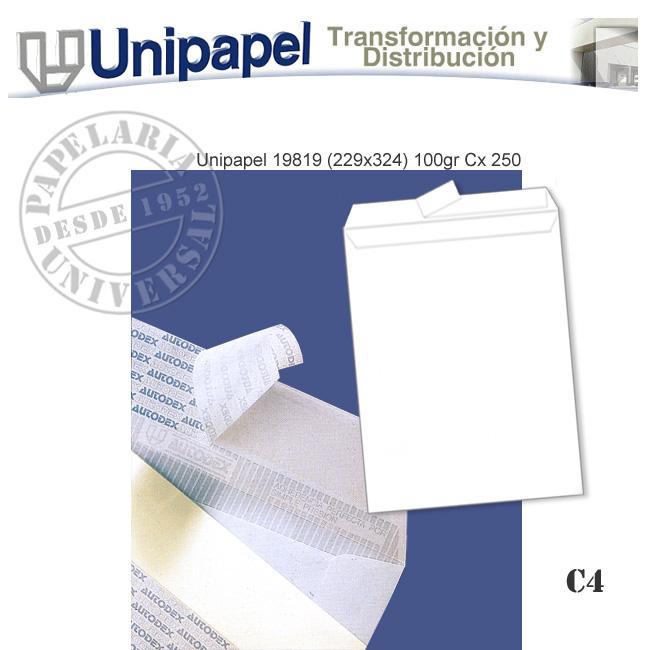 Envelope Saco Branco 229x324mm 19819 100g Autodex Cx.250