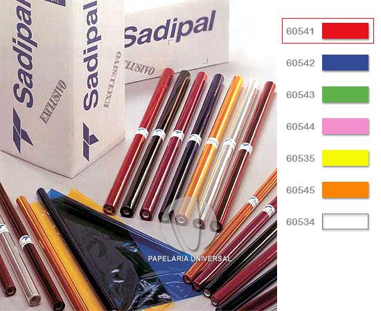 Papel Celofane Sadipal 50x65cm 12501 25Fs Vermelho