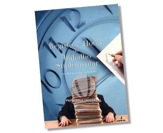 Livro Registo Trabalho Suplementar (Jufil) Manual 50 Folhas
