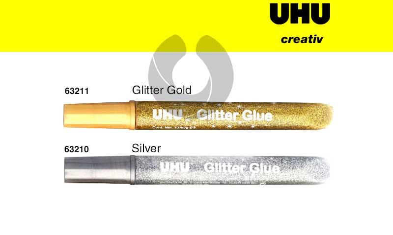 Cola UHU Creativ 39021 20ml Glitter Ouro