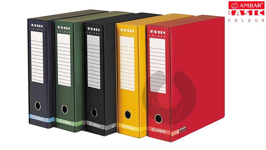 Pasta Arquivo Ambar Basic 80 c/ CAIXA Preto