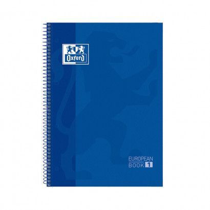 Caderno Espiral A4 Oxford Capa Dura 400027583 80F Paut Azul