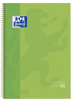 Caderno Espiral A4 Oxford Capa Dura 400118238 80F Paut Verde