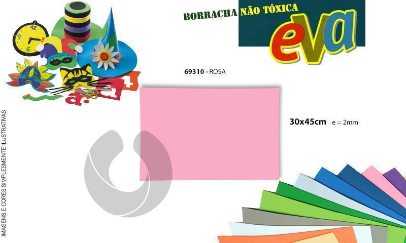 Borracha Eva A3 (30x45cm) 2mm (22) Rosa