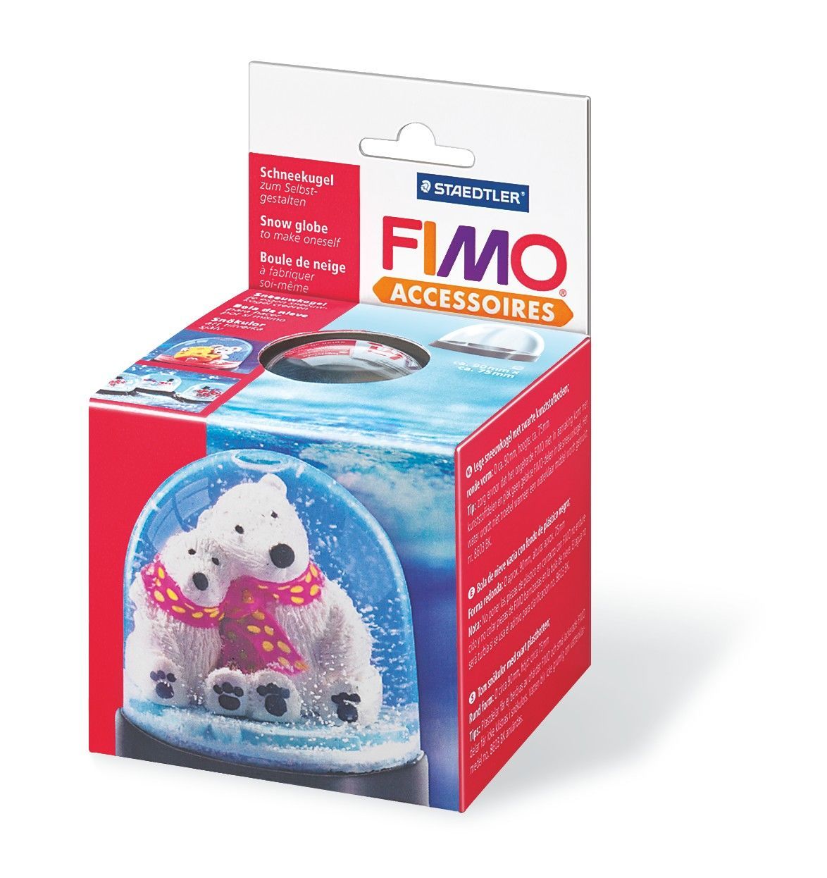Globo Neve Fimo 8629-42 90x75mm Redondo