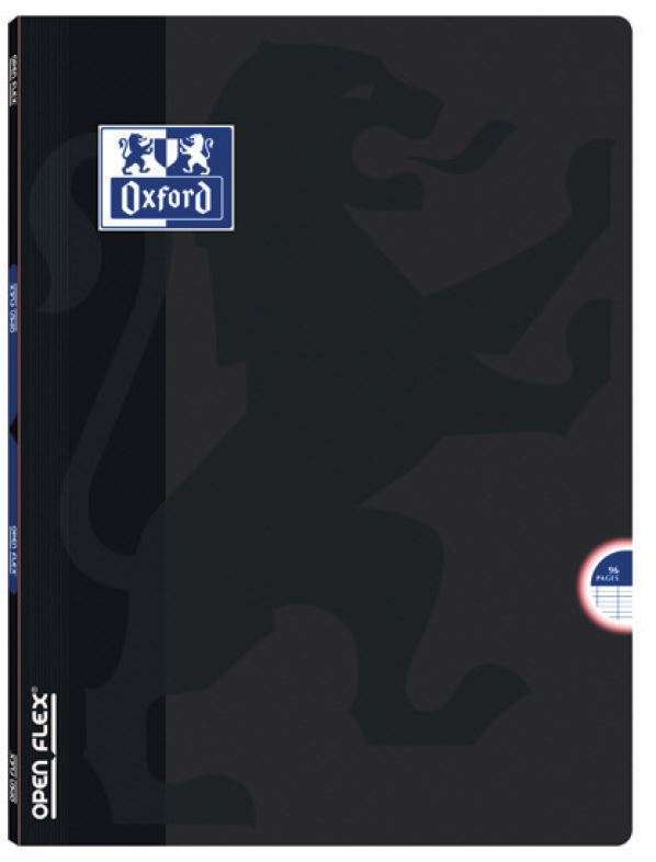 Caderno Agrafado A4 Oxford PP OpenFlex 100105795 48F Q Preto