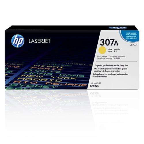 Toner HP CE742a (307a) Laserjet Color Amarelo