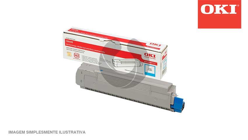 Toner Oki (43487711) C8600;C8800 Azul