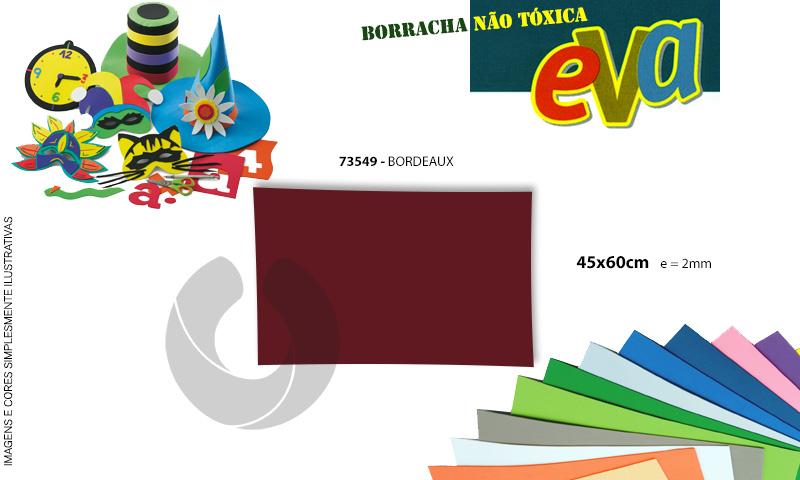 Borracha Eva A2 45x60cm 2mm (13) Bordeaux