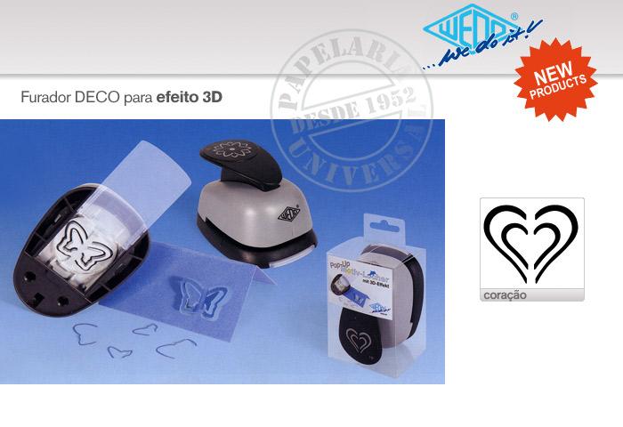 Furador Wedo Deco 168401 (3-D) Coração