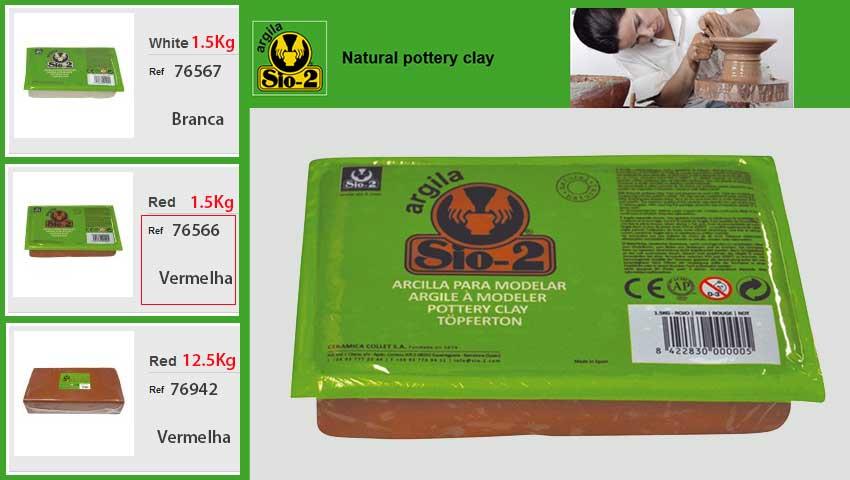 Argila Natural Sio-2 Vermelha Emb. 1,5 Kg