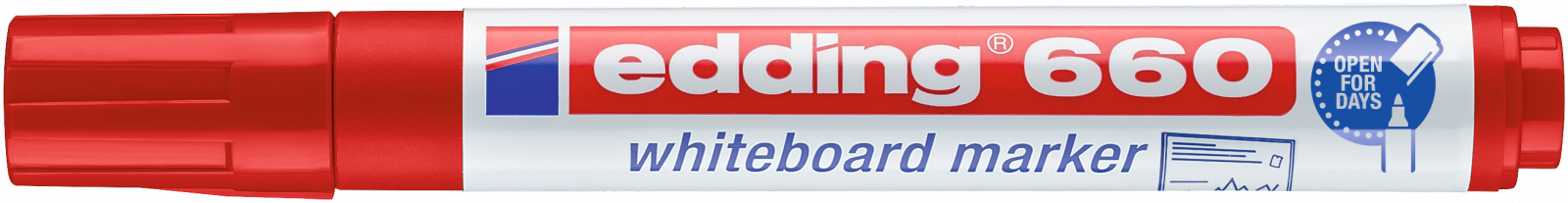 Marcador Edding  660-02 (Quadro Branco) Vermelho