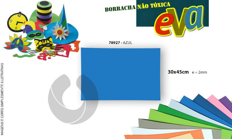 Borracha Eva A3 (30x45cm) 2mm (30) Azul