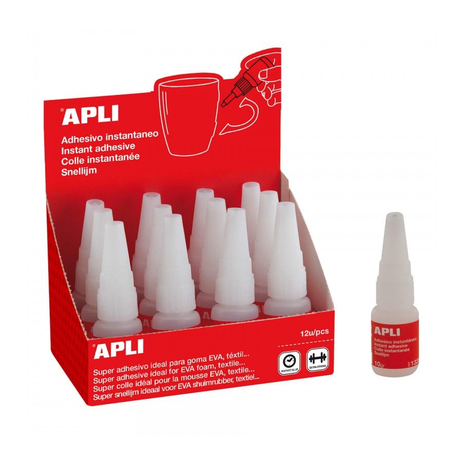 Cola Apli 13350 10g (Adesivo Instantâneo) Extra Forte