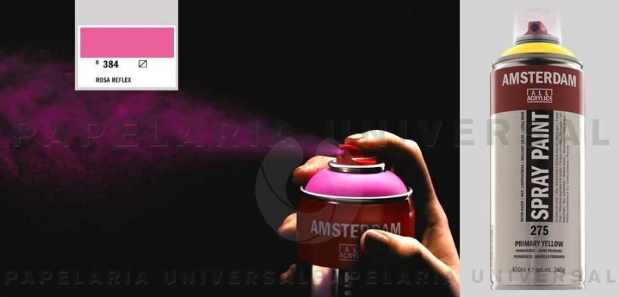 Spray Amsterdam Acrylics 400ml 1716-384-0 Rosa Reflex