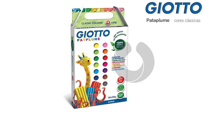 Plastilina Giotto Patplume De Base Vegetal – 18 Unidades De 20 G, No Tóxica Y Sin Gluten
