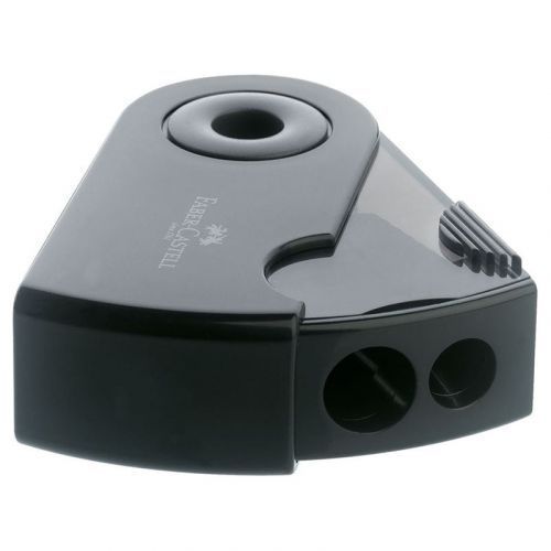 Temperino Doppio Faber-Castell - Per Matite Standard E Jumbo, Manicotto Nero, Punta Precisione - Foto 6