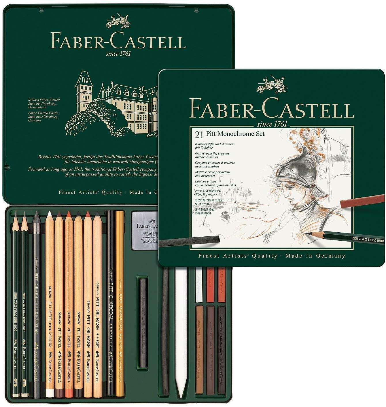 Set Faber-Castel 112974 Pitt Monochrome Cx.21