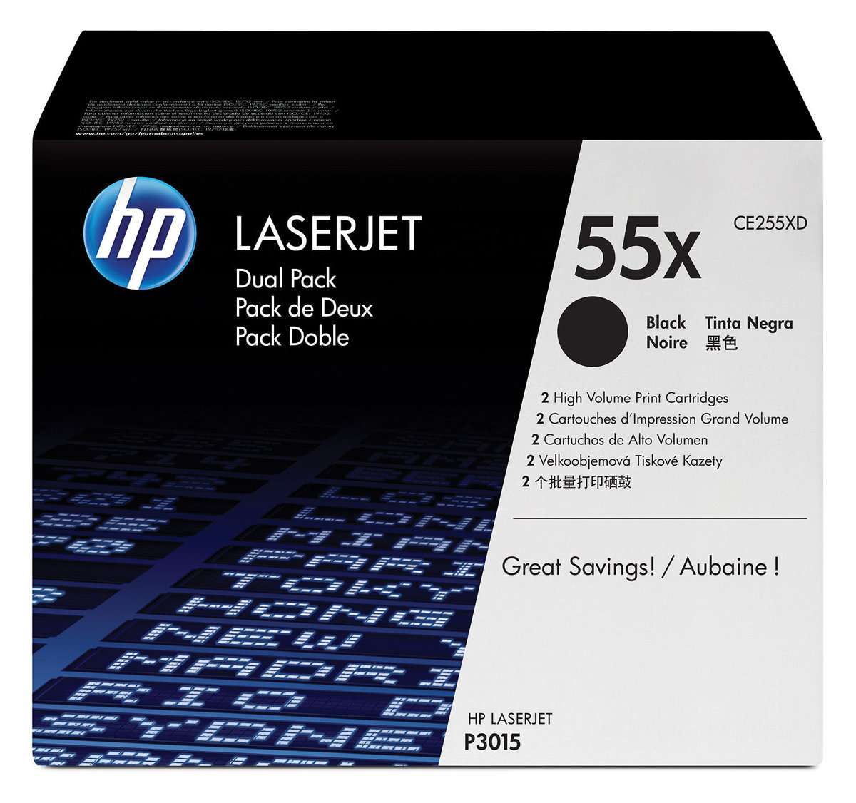 Toner HP CE255xd (55xd) LaserJet (DUAL PACK)