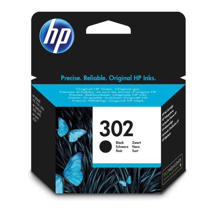 Tinteiro HP F6U66ae (302) Preto