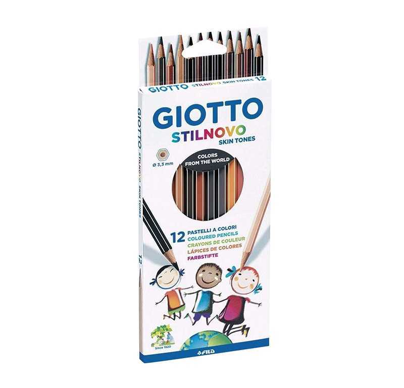Lápis de Cor Giotto 2574-00 Stilnovo Tons Pele Cx 12