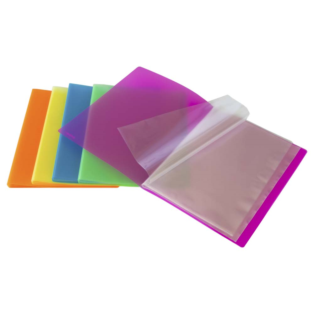 Pasta Catálogo Ambar A4 PP 30 Bolsas Sortido