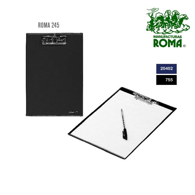 Prancheta Escrita Roma 245-01 A4 Plastico Preto