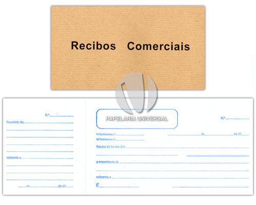 Bloco Impresso Recibos Comerciais 100F €uro