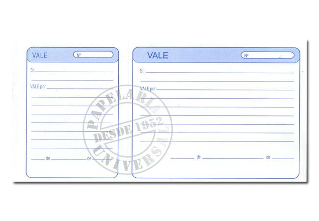 Bloco Impresso Vale de Caixa 112x205mm (28933) 100F