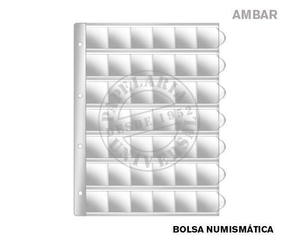Bolsa Numismática Ambar  53-Z80 42 Divisórias