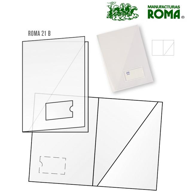 Bolsa Arquivo Roma 21B-00 A4 Cristal [Ref.: 1205]