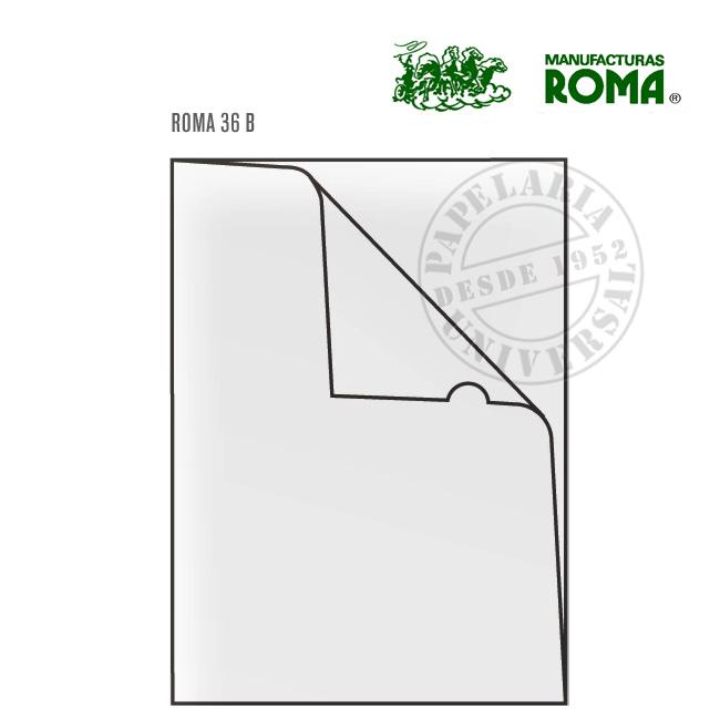 Bolsa Arquivo Roma  36B-00 A4 (L) Cristal Mate