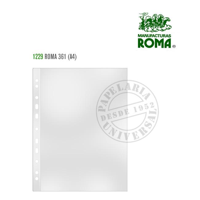 Bolsa Catálogo Roma 361 A4  (0,08mm) Incolor