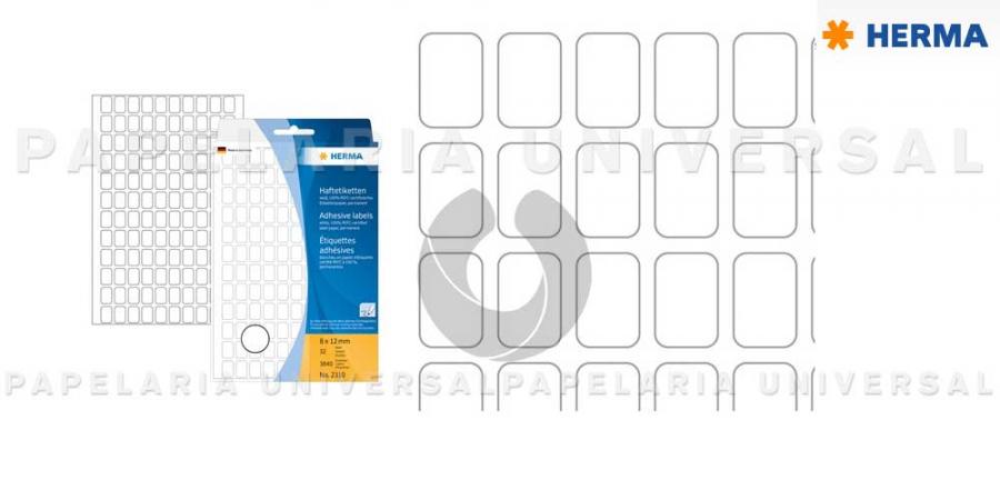 Etiqueta Herma 2310 8x12mm Branco
