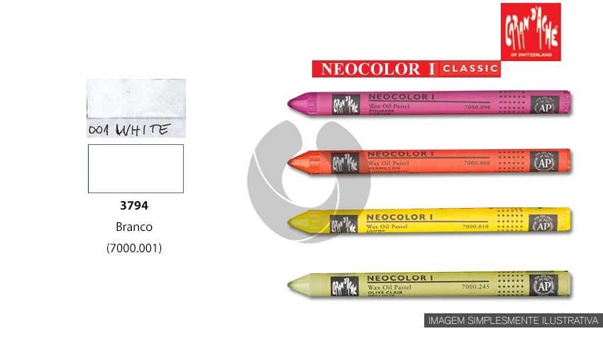 Lápis Cera Caran d Ache Neocolor I 7000.001 Branco
