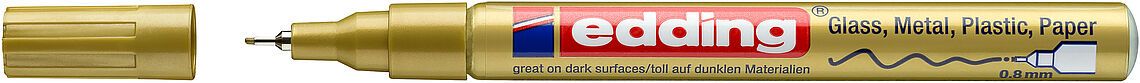 Marcador Edding  780-53 Dourado