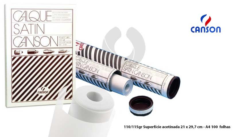 Papel Vegetal Canson A4 110/115g 200 406 078 (17-120)