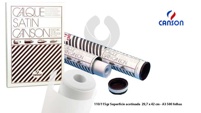 Papel Vegetal Canson A3 110/115g 11-632