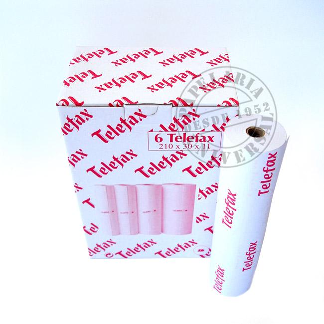 Rolo Papel Fax 210mmx 30mx11mm Térmico